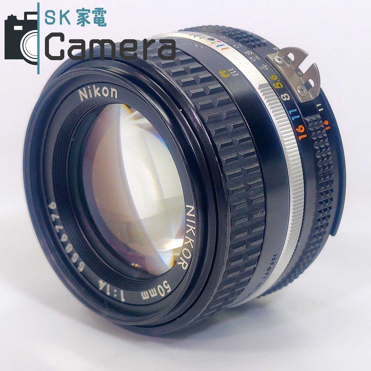 Nikon NIKKOR 50ｍｍ F1.4 Ai-s ニコン キャップ付 良