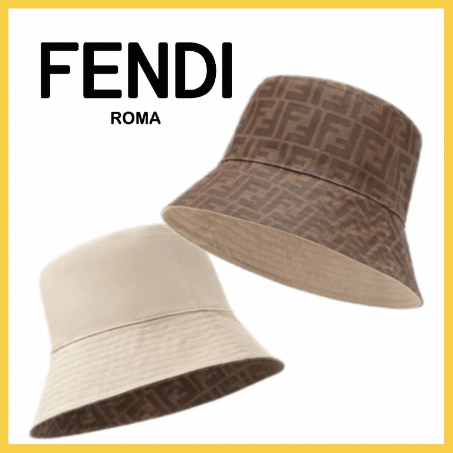 ラッピング無料！返品も保証 FENDI バケットハット ブラック