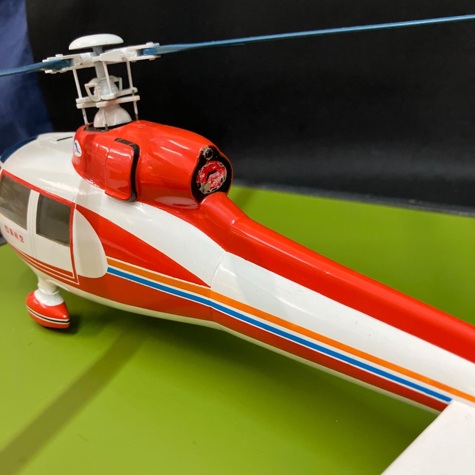 希少 日本製 四国航空 ヘリコプター模型 台座幅約48cm 【公式通販】
