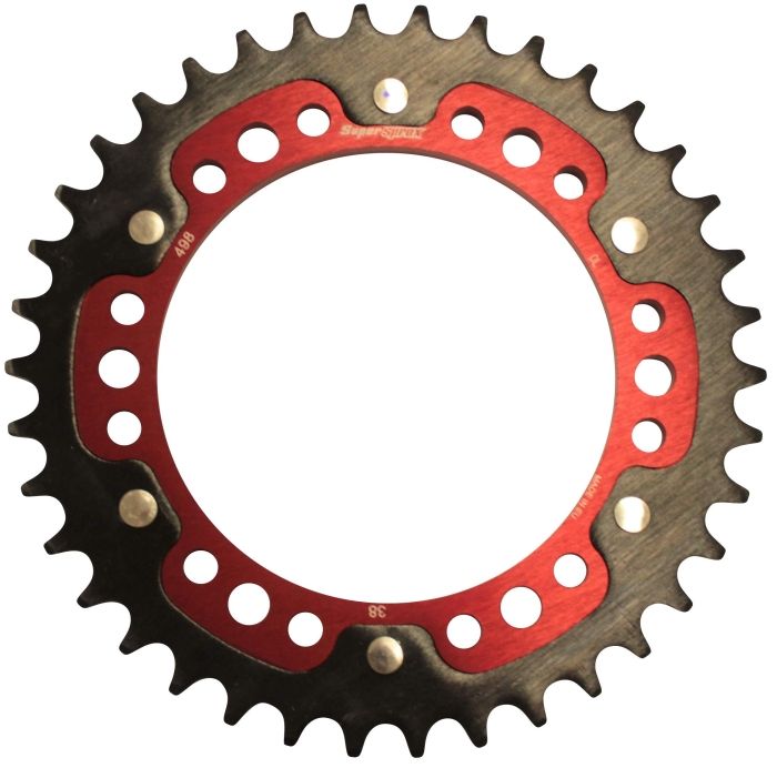 3営業日で発送 スーパースプロックス Supersprox SPX REAR STEALTH 498-38T RED