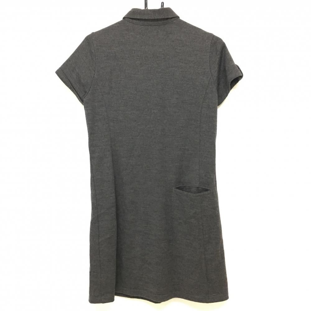 BEAMS GOLF ポロシャツワンピース 超美品】ビームスゴルフ 半袖ポロワンピース グレー 胸ポケット