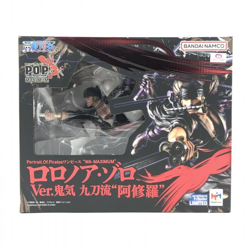 中古】メガハウス P.O.P ロロノア・ゾロ Ver.鬼気 九刀流 阿修羅 Portrait.Of.Pirates WA-MAXIMUM[10] -  安心の正規品は