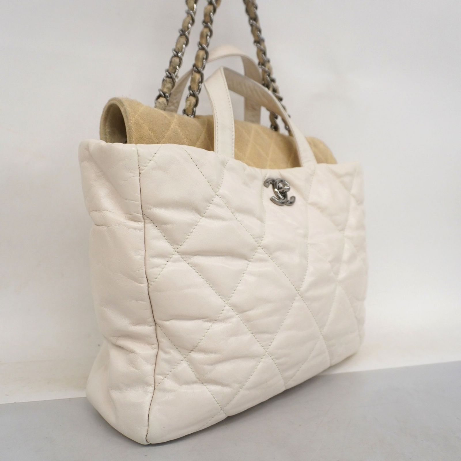 CHANEL アイボリーレザー ハンドバッグ 楽天市場】シャネル CHANEL ミニショッピングバッグ 2way