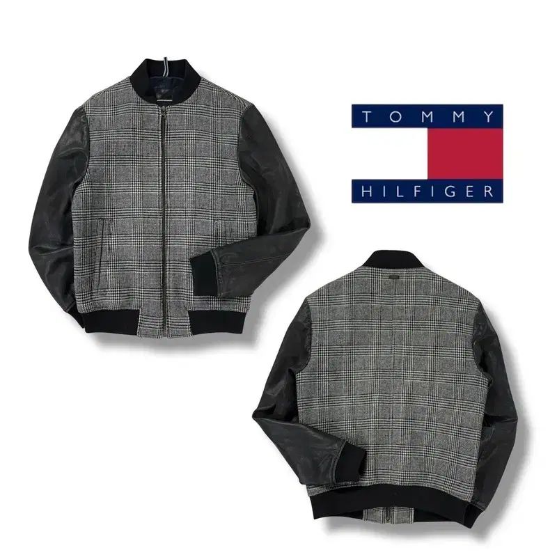 トミーヒルフィガー　スタジャン　ブラック/アイボリー　日本製 トミーヒルフィガー スタジャン Tommy Hilfiger トミーヒルフィガー