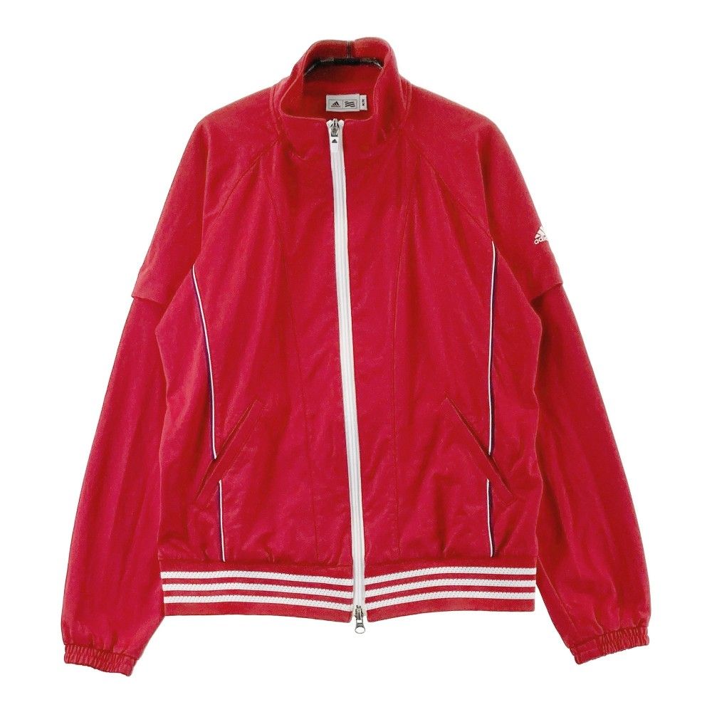 サイズ：M ADIDAS GOLF アディダスゴルフ  2WAY ジップジャケット  レッド系 [240101329622] ゴルフウェア レディース ストスト