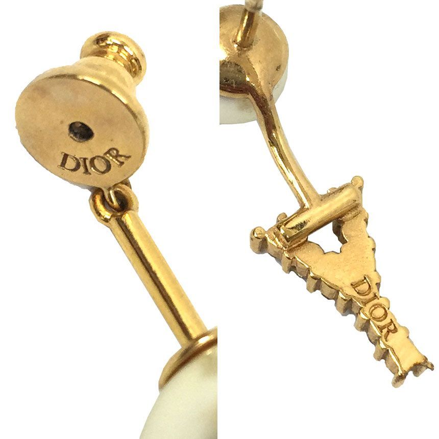 DIOR Christian Dior クリスチャンディオール イニシャル パール Y
