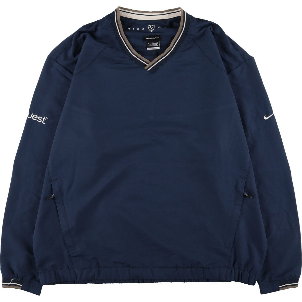古着 ナイキ NIKE GOLF ゴルフ Vネック ウォームアッププルオーバー メンズXL相当/eaa508883