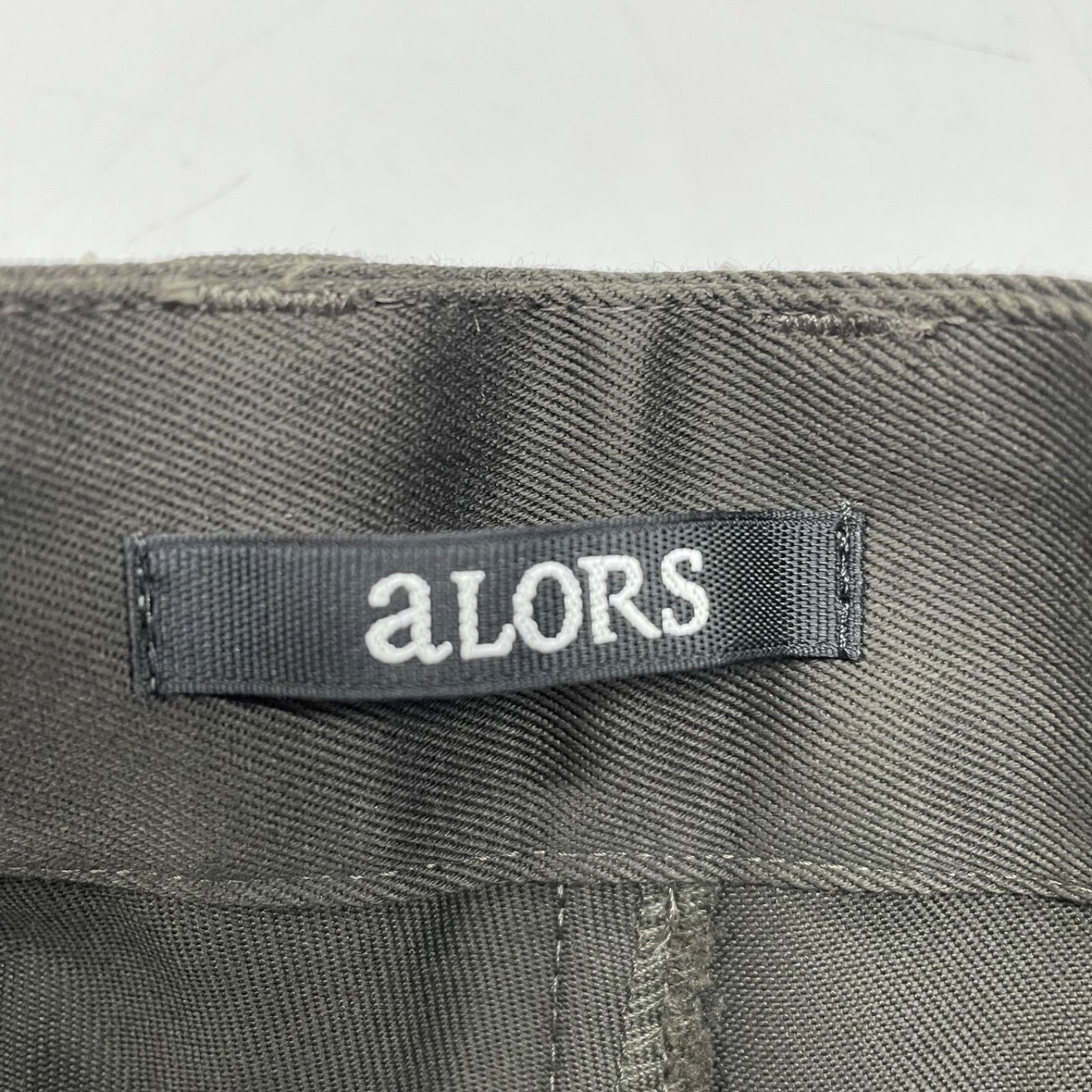 【新品・aLORS】Pantalon chino 【a】ダークエスプレッソカーキ aLORS アロー Pantalon Chino パンタロンチノ スラックス チノパン