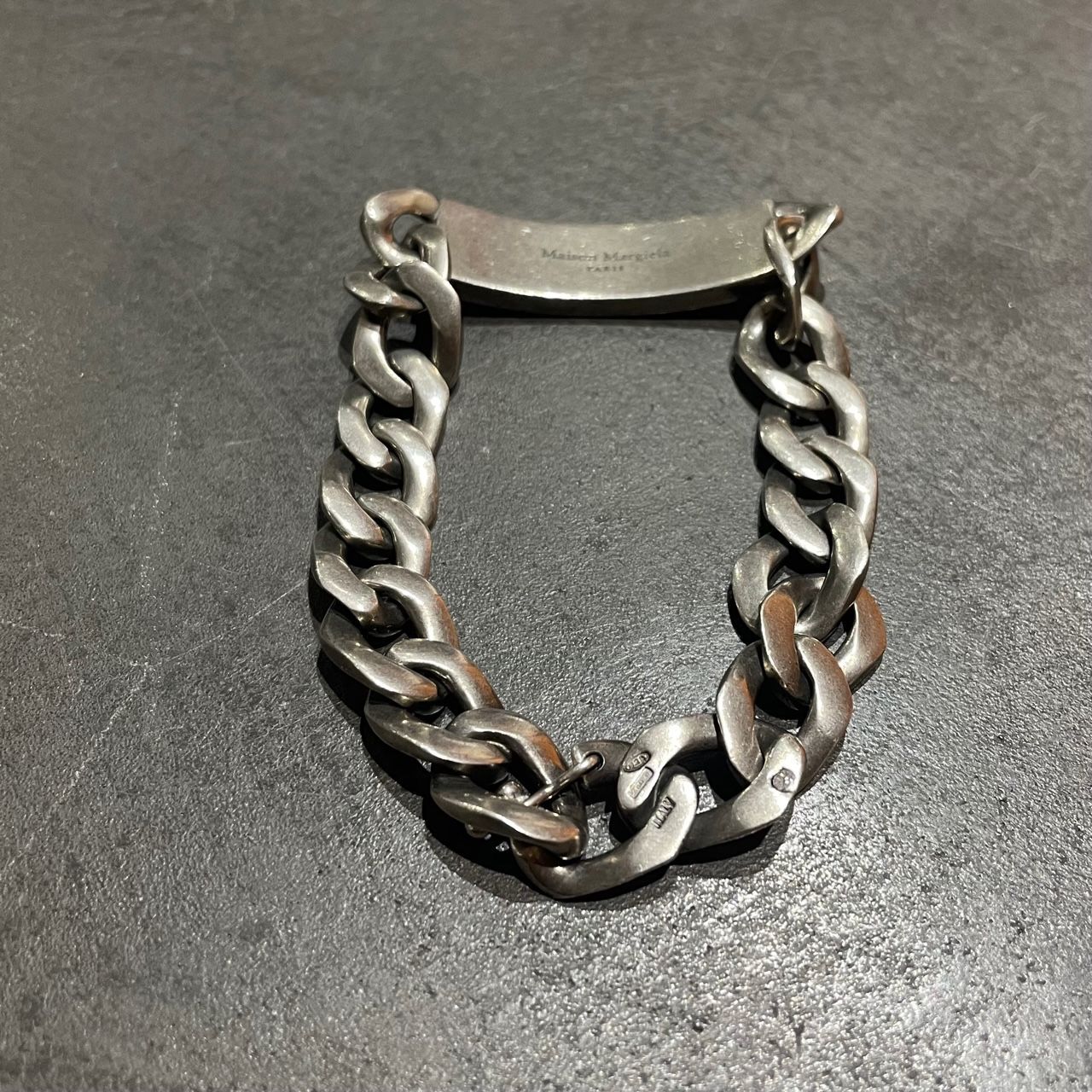 定価143000円 Maison Margiela ID ブレスレット シルバー メゾン