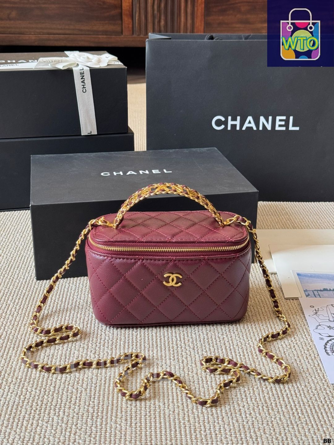 CHANEL 靴　ダークブラウン バックストラップ　箱、保管袋あり CHANEL 靴 ダークブラウン バックストラップ 箱、保管袋あり