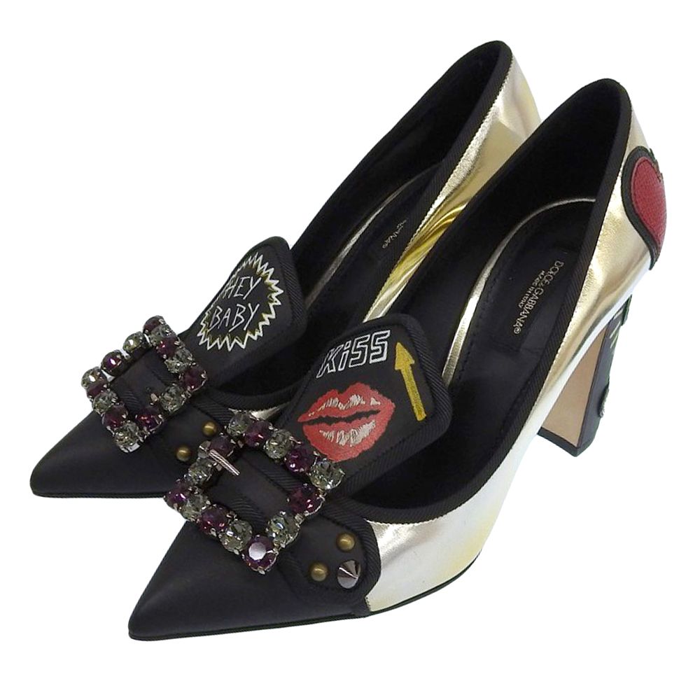DOLCE&GABBANA パンプス オープントゥ Dolce & Gabbana(ドルチェ&ガッバーナ) パンプス