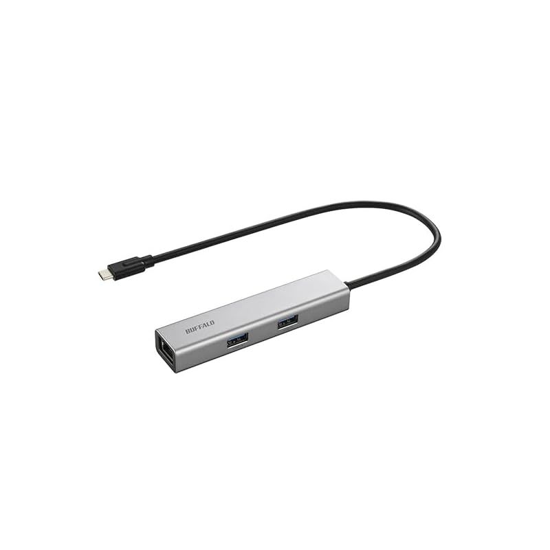 BUFFALO USB-Cドッキングステーション 5ポート PD非対応 シルバー LUD-U3-CU301SV 1台