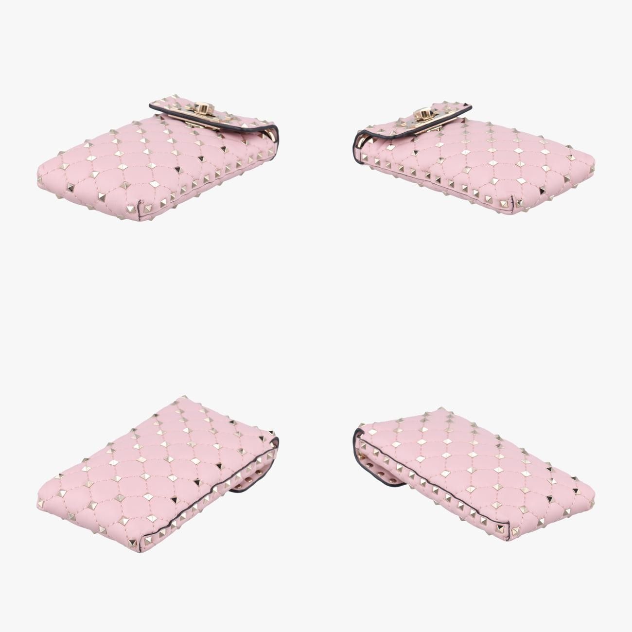 ヴァレンティノValentinoロックスタッズピンクレザー
