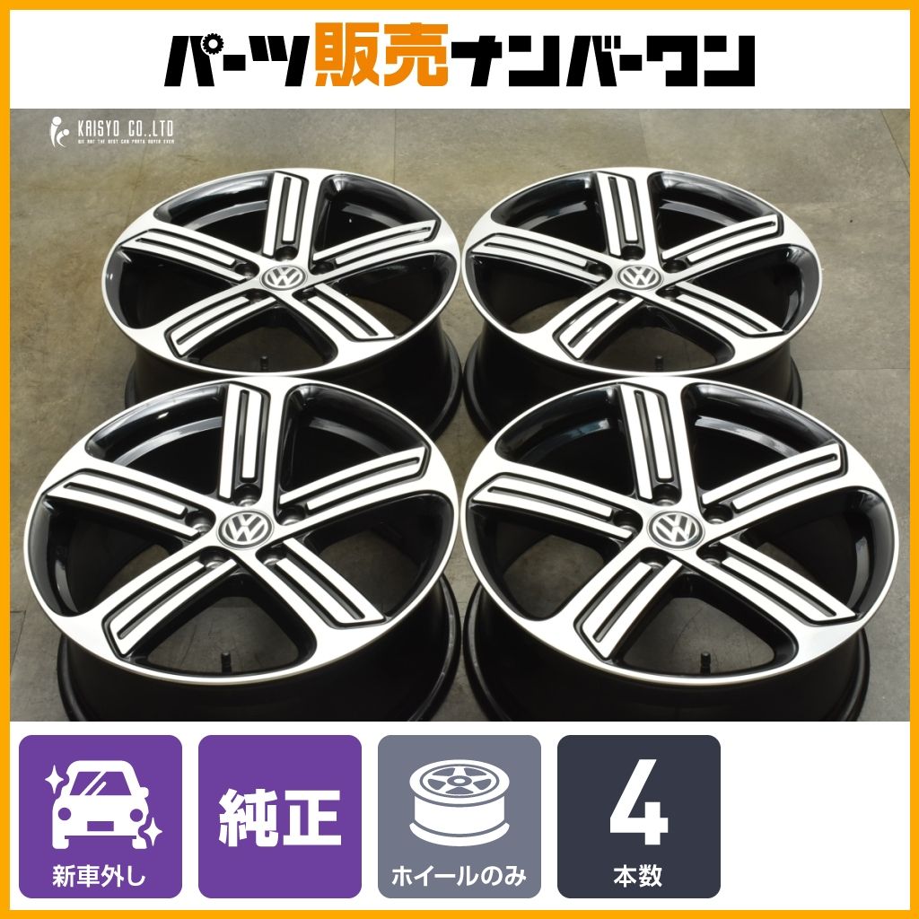 2,500円＋お安く!⭕️1点物◎custom◎Volan◎FC1◎9.7 新車外し品】フォルクスワーゲン ゴルフ7 R 純正 18in 7.5J +49