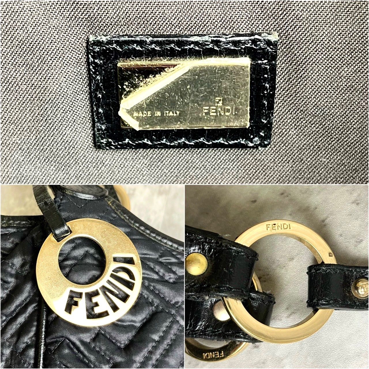 ✨良品✨ FENDI フェンディ トートバッグ ハンドバッグ キルティング 