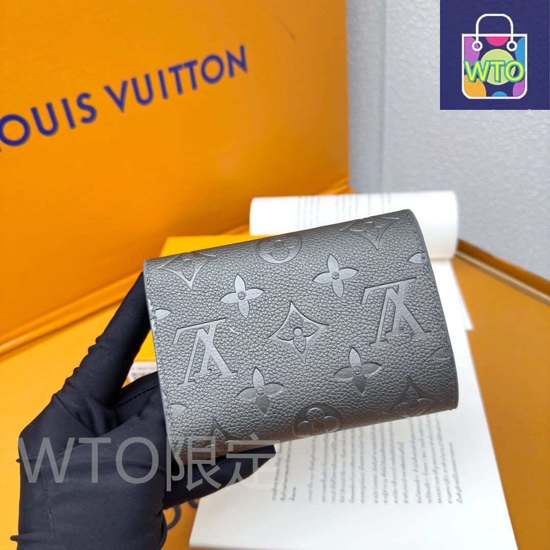 louisvuitton☆レザーコンパクトウォレットネイビー新品未使用品 本日限定特価】LV ルイヴィトン ポルトフィーユ リサ モノグラム