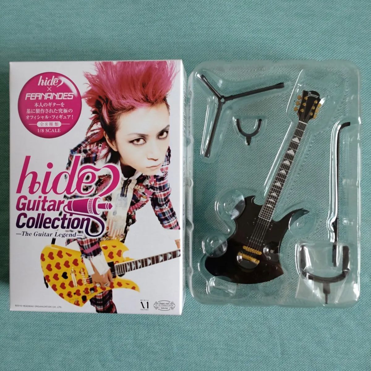 X JAPAN☆ hide ☆burny ☆エレキギター ☆ブルー ☆おまけ付き hide 