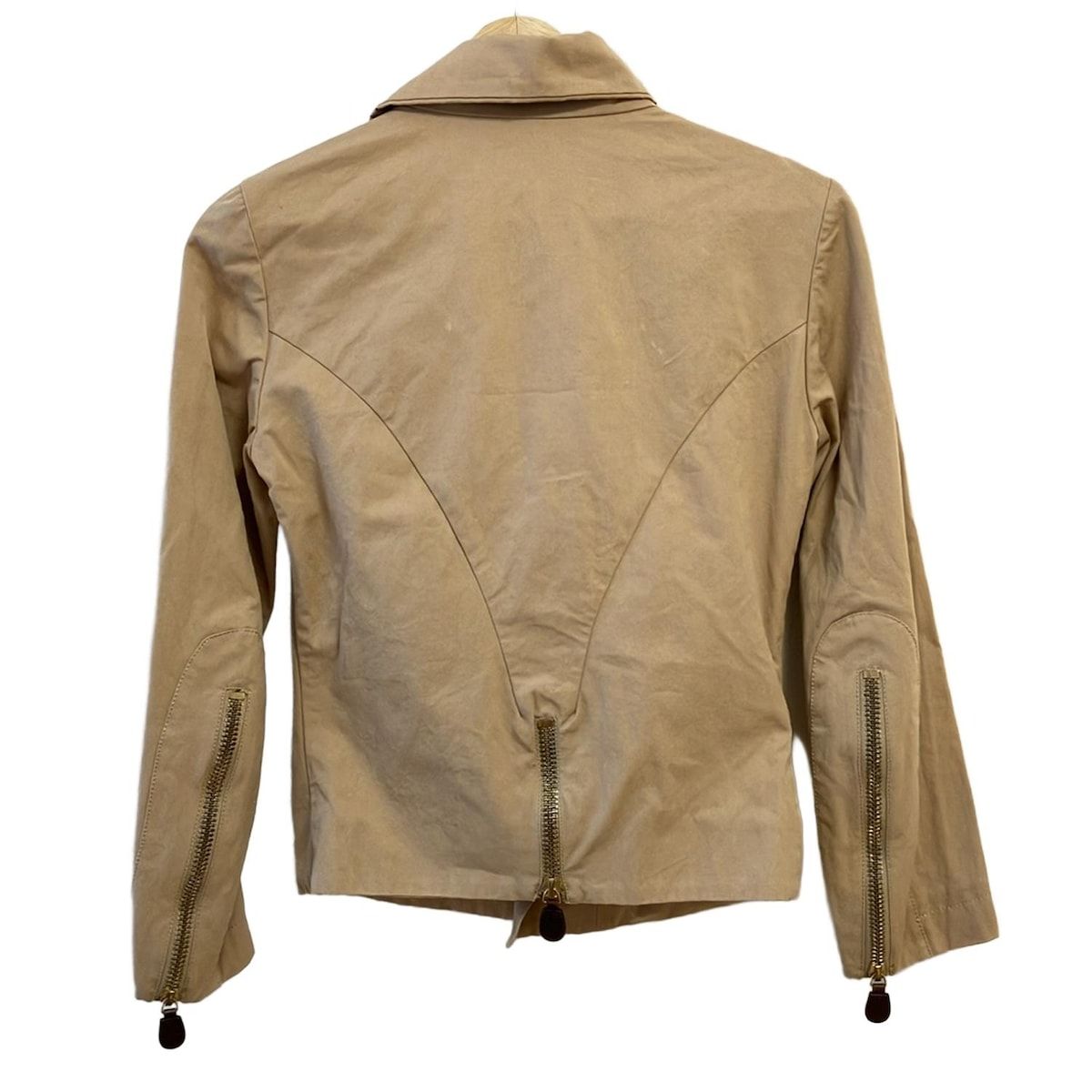 MARNI マルニ ライダースジャケット サイズ38 S レディース - ベージュ 長袖 ジップアップ 春 秋
