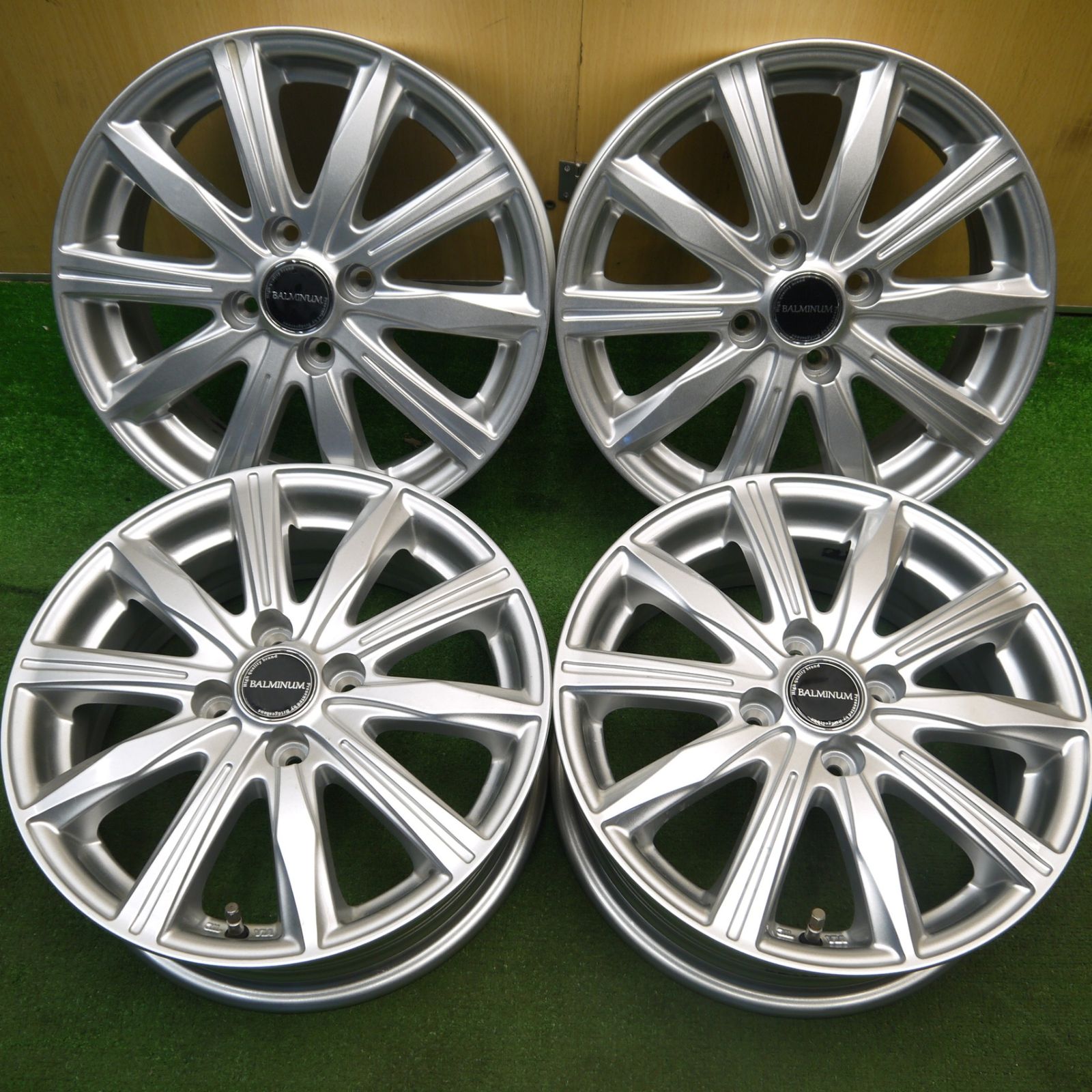 BALMINUM バルミナ ブリヂストン製 15インチ ホイール 15×5.5J PCD100|4H 5040806Hホ