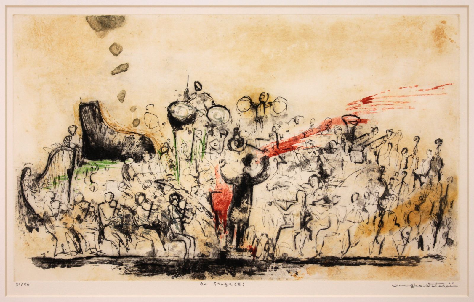 渡会純价「On Stage（E）」 銅版画 絵画 渡会純价「On Stage（E）」 銅版画 絵画 - メルカリ