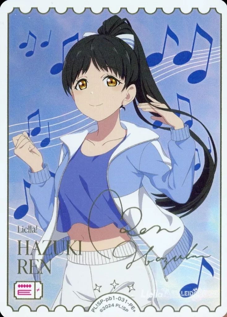 Liella 葉月恋 ポラロイド風カード 箔サイン レア 中古】ﾗﾌﾞﾗｲﾌﾞ!ｼﾘｰｽﾞ ｵﾌｨｼｬﾙｶｰﾄﾞｹﾞｰﾑ PL!SP-pb1-031-PE+[PE+]