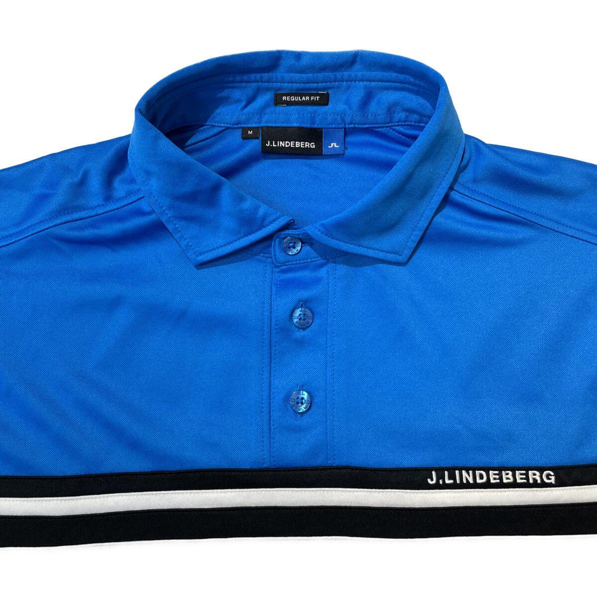 J.LINDEBERG バックブリッジ 半袖ポロ メンズ M ブラック（J