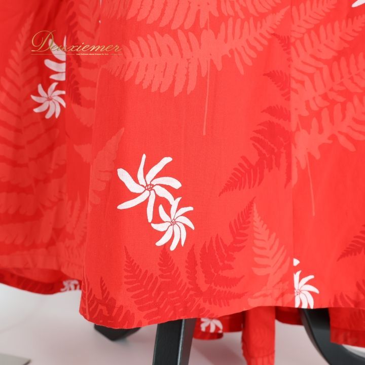 フラダンス 衣装 ワンピース ドレス レッド系 マーメイドライン フラ