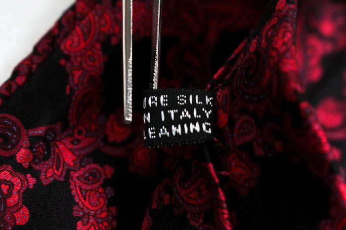 【未使用級✨️】ステファノリッチ メンズ ネクタイ プリーツ加工 ペイズリー柄 黒 ステファノリッチ STEFANORICCI - ダークネイビー×ピンク メンズ