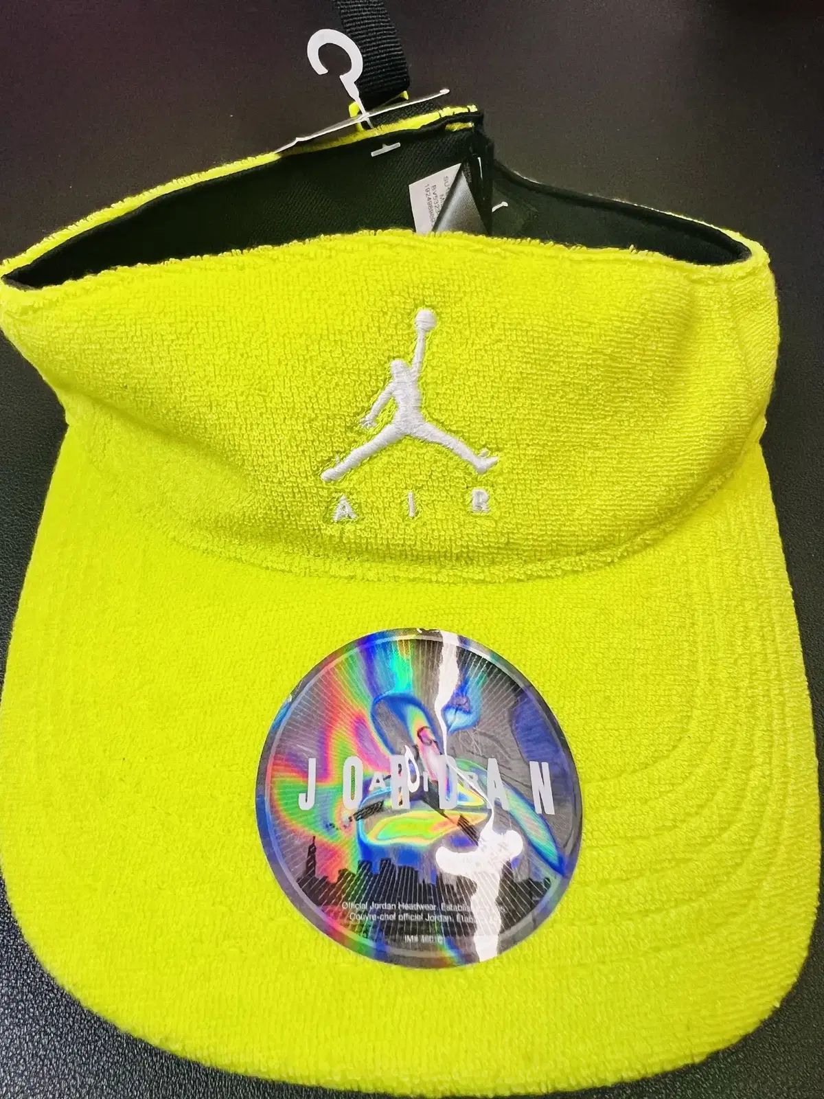 NIKE ナイキ ジョーダン サンバイザー 麦汁 ライン キャップ ネオン