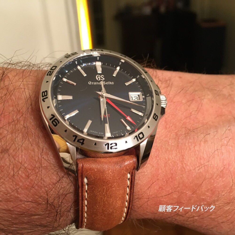 JLC 100％ハンドメイド プエブロレザー 時計ベルト 時計バンド 24mm