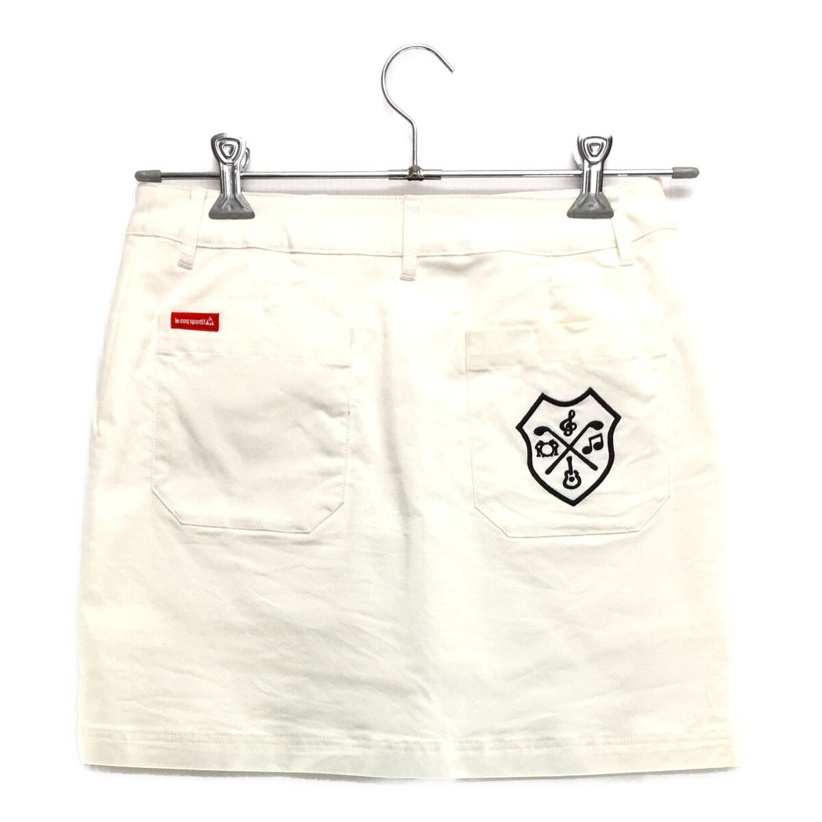 le coq sportif - coco 中古 ルコックスポルティフ le coq sportif レディース スカート 9号 黒×白 一体型インナーパンツ付き le coq sportif - coco 中古 ルコックスポルティフ le coq
