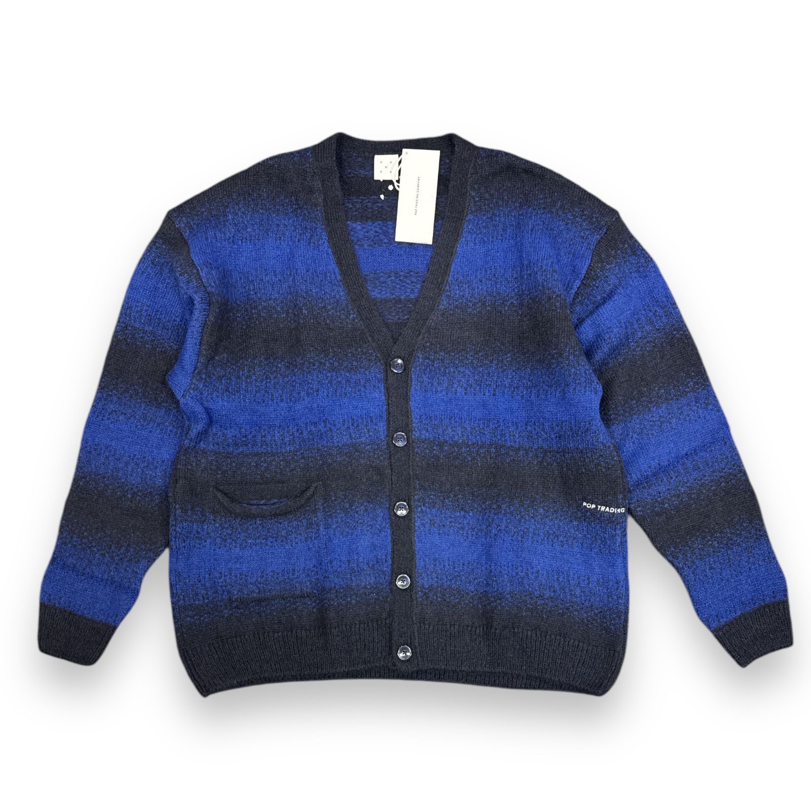 参考上代27500円 未使用 POP TRADING COMPANY 23AW BORDER MOHAIR KNIT 