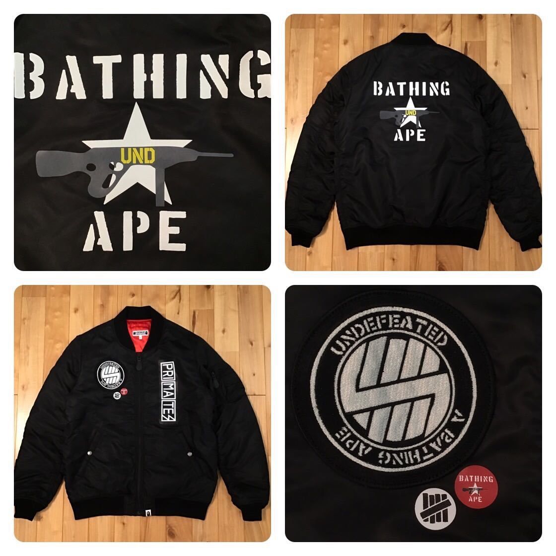 undefeated BAPE MA-1 ベイプ 000000008022