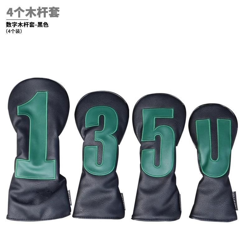 トランプデザイン ドライバー用ヘッドカバー 3個セット 高級感刺繍入りユーティリティ ヘッドカバー セット