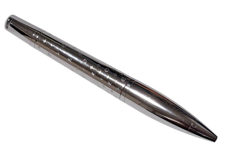 ルイヴィトン ボールペン モノグラム シルバー メタル ツイスト式