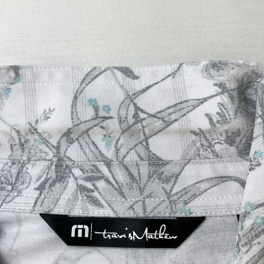 サイズ：XL TRAVIS MATHEW トラビスマシュー 半袖ポロシャツ 総柄