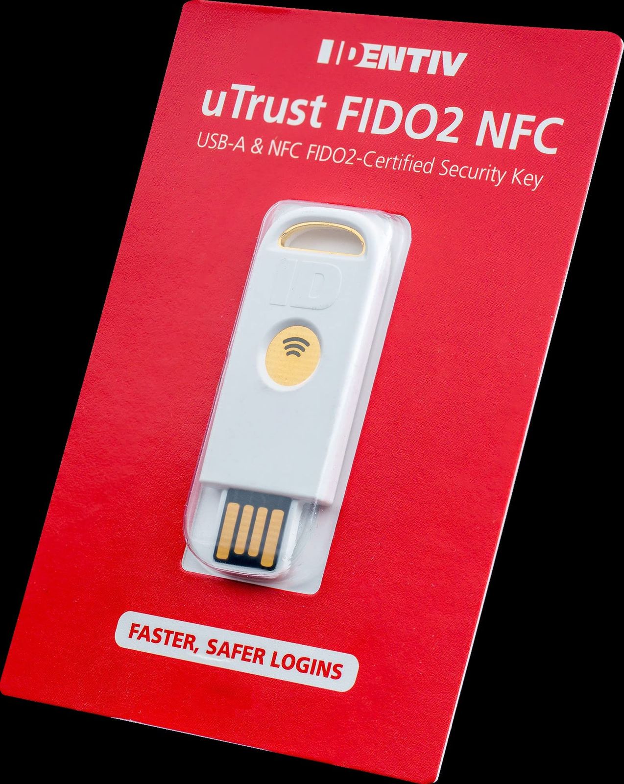 Identiv uTrust FIDO 2 NFC セキュリティキー USB-A U F WebAuth