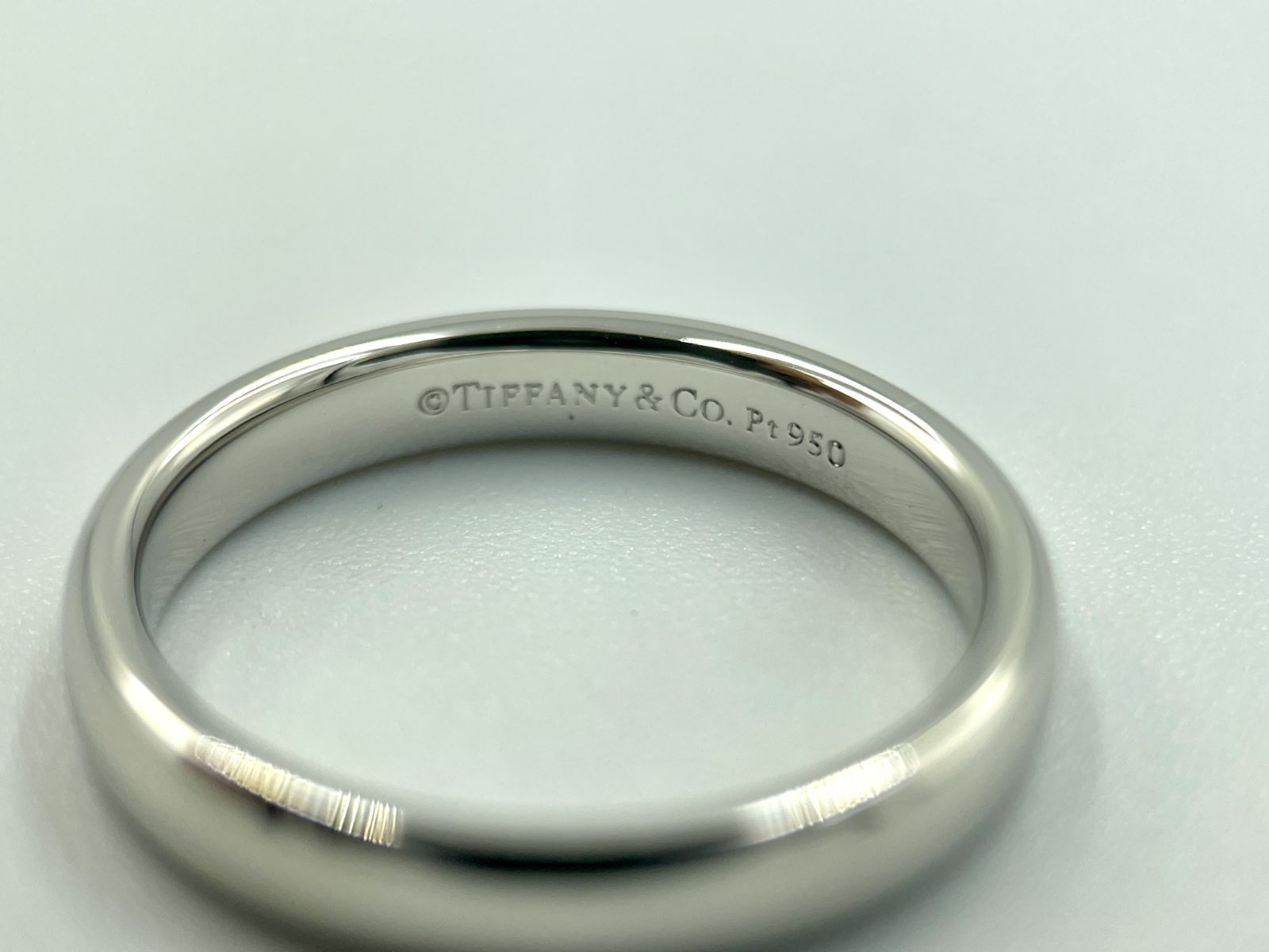 ティファニー TIFFANY PT950 6号 クラシックバンドリング 美品 
