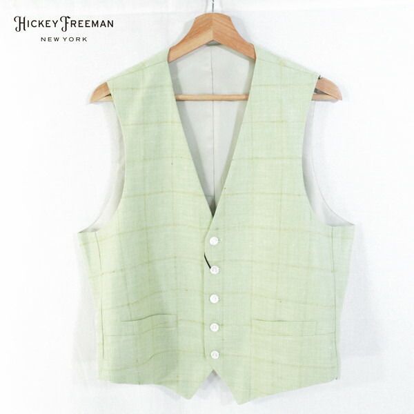 75%OFF 新品 ヒッキーフリーマン Hickey Freeman オッドベスト BB5 