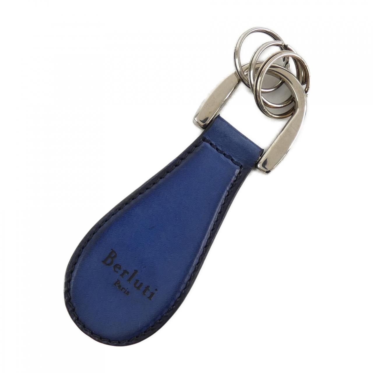 BERLUTI キーホルダー BERLUTI キーホルダー 青いレザー 青いレザー