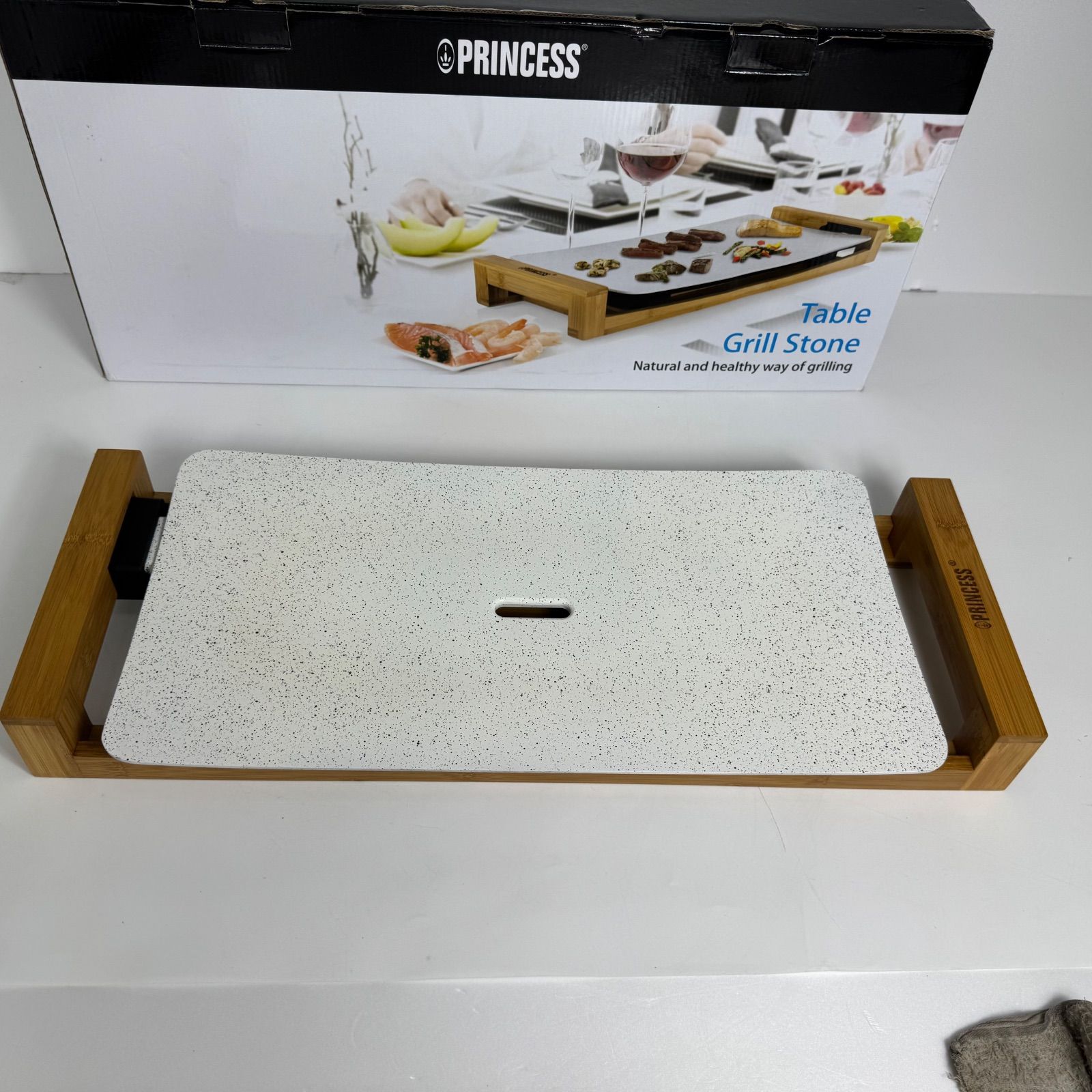 PRINCESS テーブルグリルストーン ホワイト 103033 中古品 グリル 