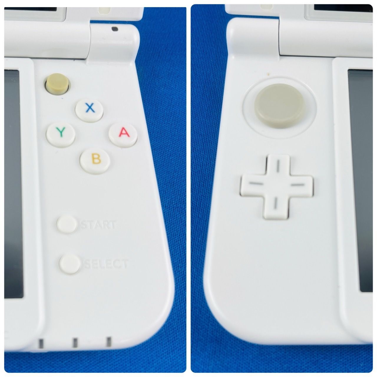 ◇625【動作OK／液晶要確認】New ニンテンドー 3DS LL 本体のみ RED-001 上下画面IPS液晶 ホワイト 白 NINTENDO 任天堂