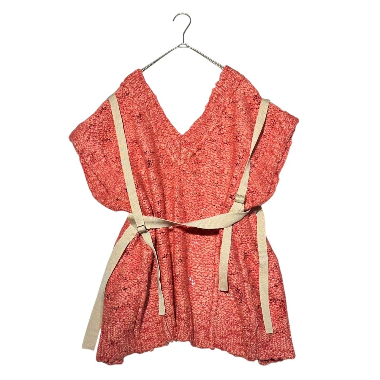 IRENE アイレネ Fipoas Knit Vest フィポアス ニット ベスト 24A81008 36 サーモンピンク 参考定価¥47 300