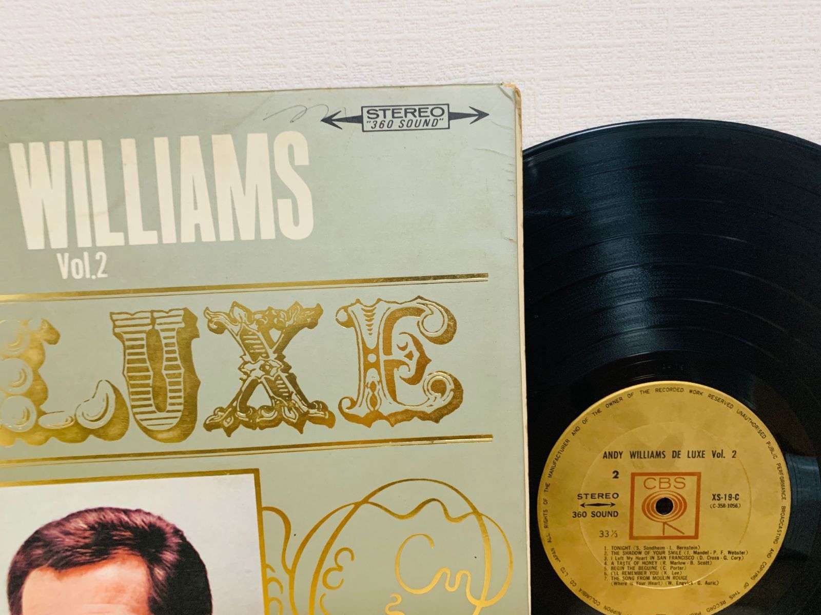 アンディ・ウィリアムス・デラックス　レコード アンディ・ウィリアムス ミニデラックス レコード（4曲入り