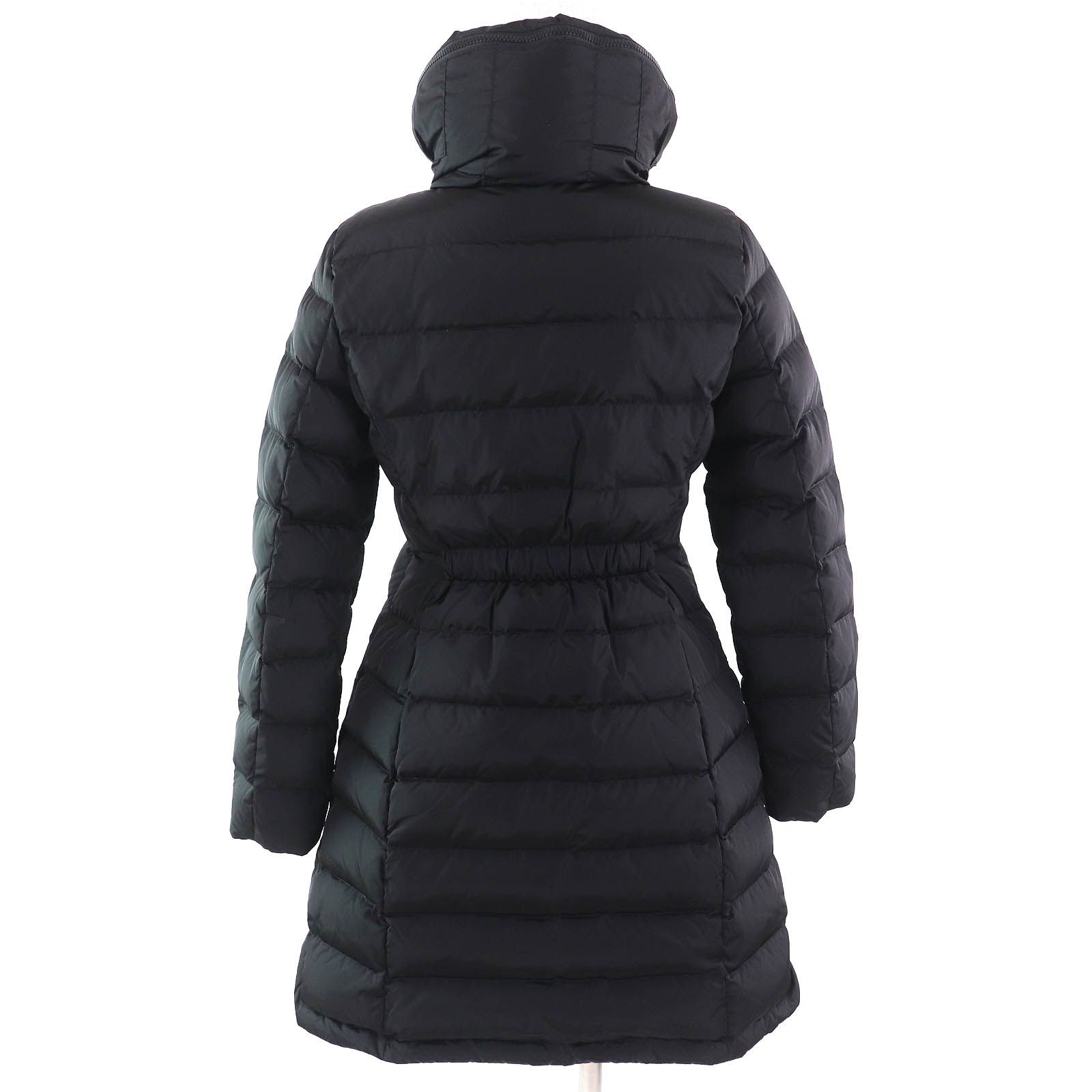 みさき/MONCLER フラメッテ 0 ブラック ダウン ブラック Flammette ロングダウンジャケット : ロングダウン