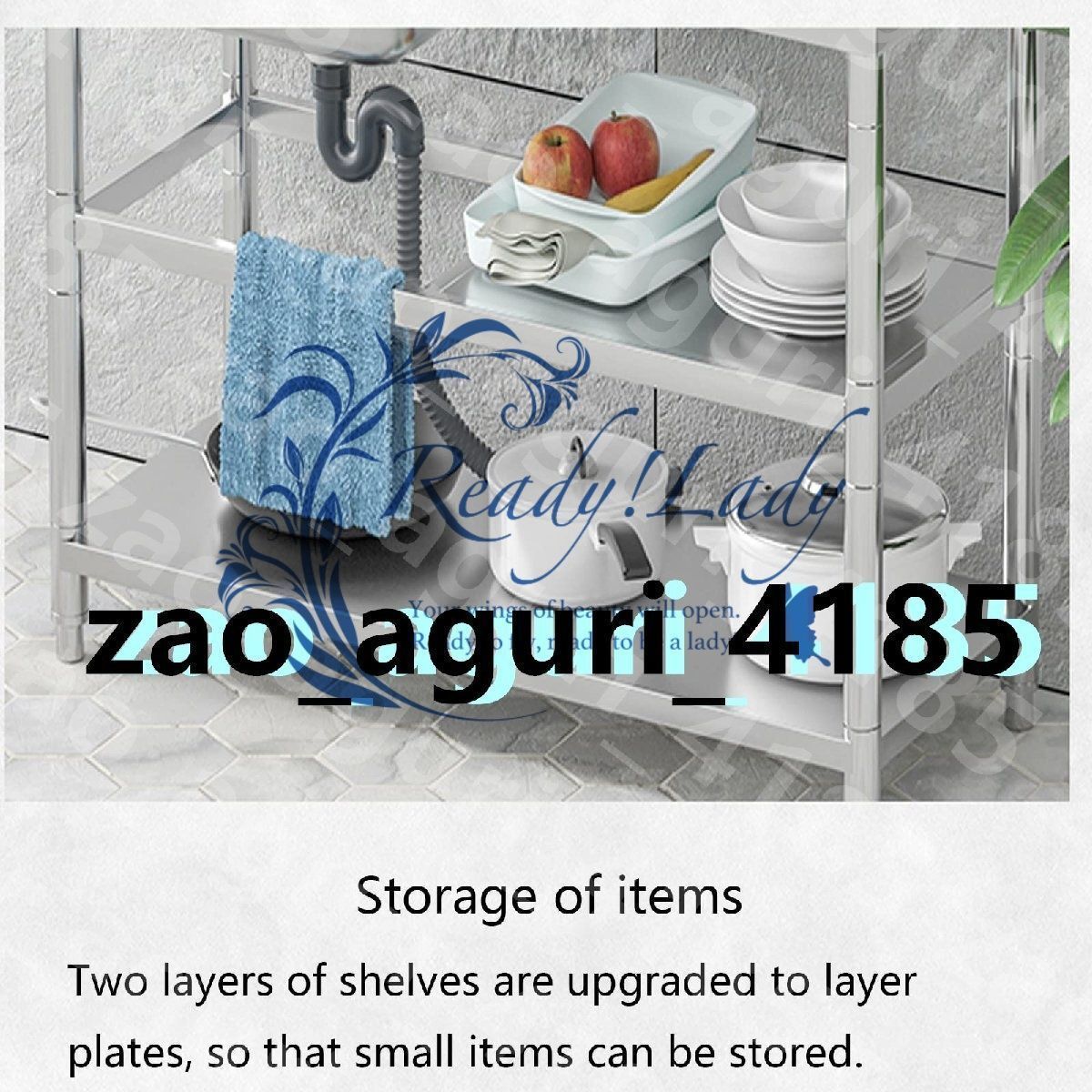 ステンレス製流し台 台所 1槽シンク 食器洗いシンク ステンレス製流し台/スタンド付き 1槽シンク 食器洗いシンク 野菜