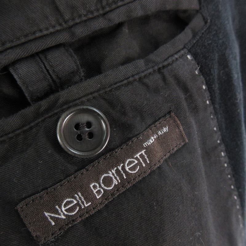 ニールバレット テーラードジャケット ベロア ブラック 黒 NEIL 