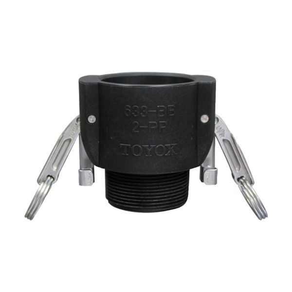 【新品・7営業日以内発送】トヨックス 633-BBL-1-PP カムロック ツインロックタイプカプラー オネジ PP 633－BBL 1インチ PP 633BBL1PP【沖縄離島販売不可】