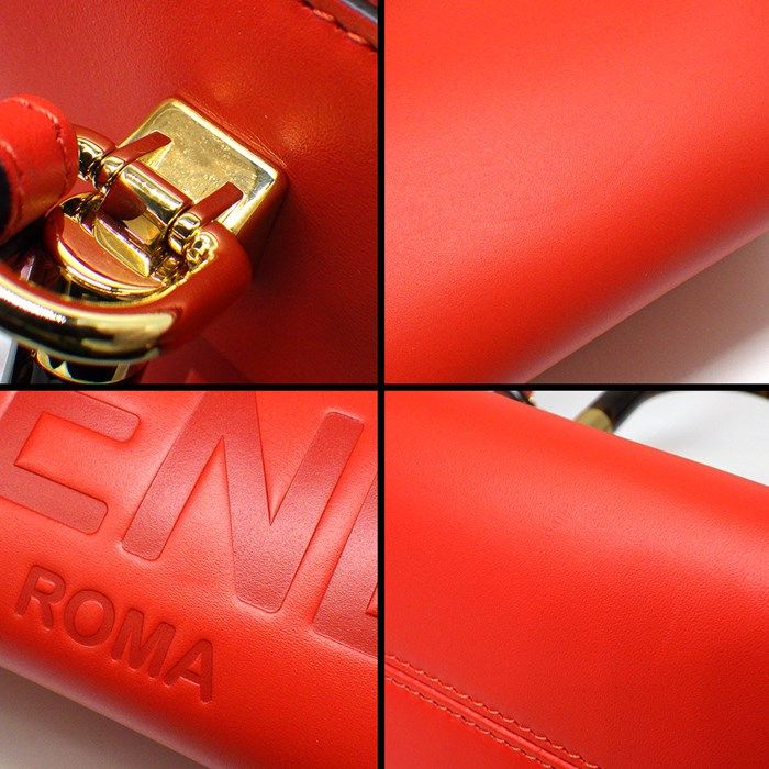 フェンディ FENDI ショルダーバッグ ハンドバッグ バイザウェイ ミニ 8BS067 ABVL パパヴェロ カーフレザー 【中古】 FENDI - フェンディ FENDI ショルダーバッグ ハンドバッグ