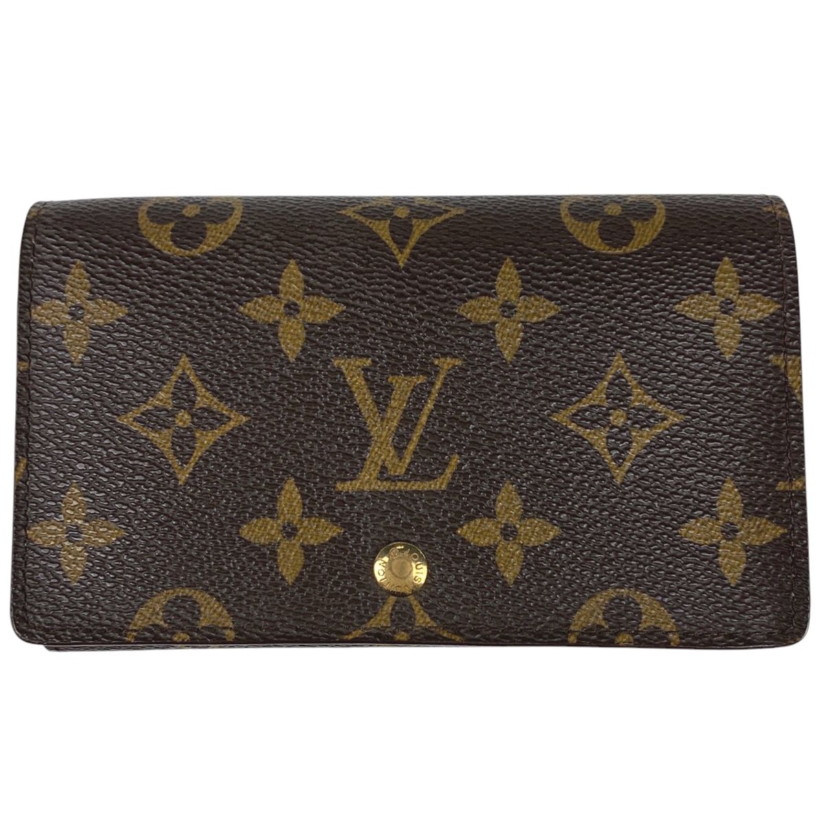 ルイ ヴィトン Louis Vuitton ポルトフォイユ トレゾール 札入れ 小銭入れ 二つ折り財布 モノグラム ブラウン M61736 レディース